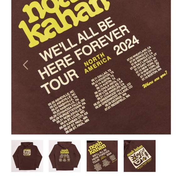 Noah Kahan 2024 Tour Hoodie - Picture 3 of 6